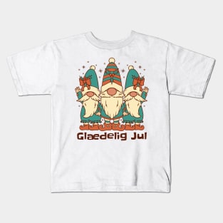 Merry Christmas in Danish Kids T-Shirt